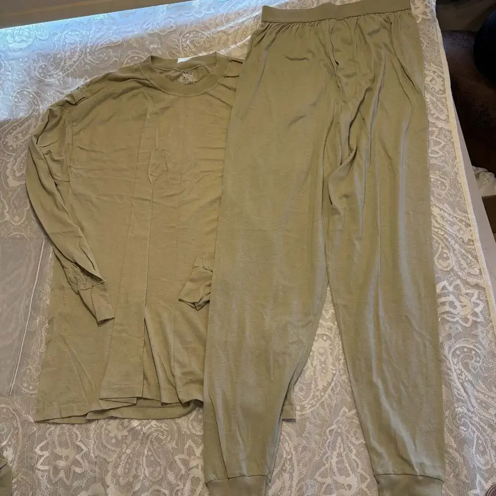 US Military Issue Long John Tops & Bottoms Thermal  Sz X Large Dry Duke